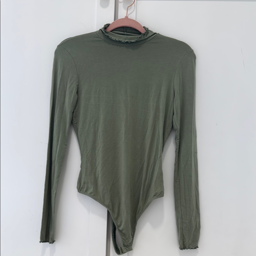 Urban Outfitters Mockneck Long Sleeve Bodysuit